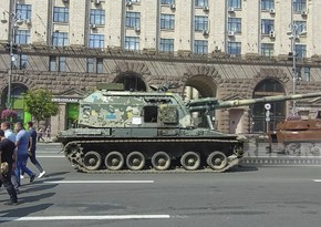 В Киеве демонстрируется трофейная российская военная техника