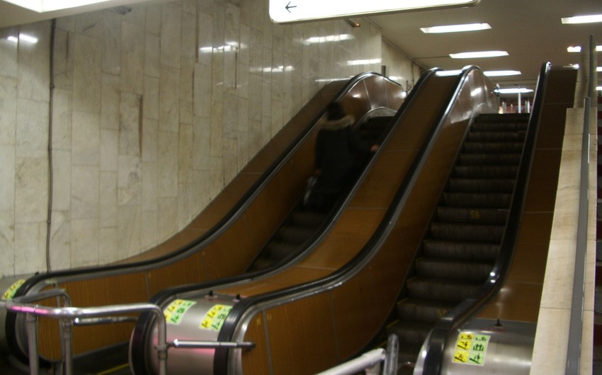 Həzi Aslanov metro stansiyasında eskalator təmirə dayandırılır
