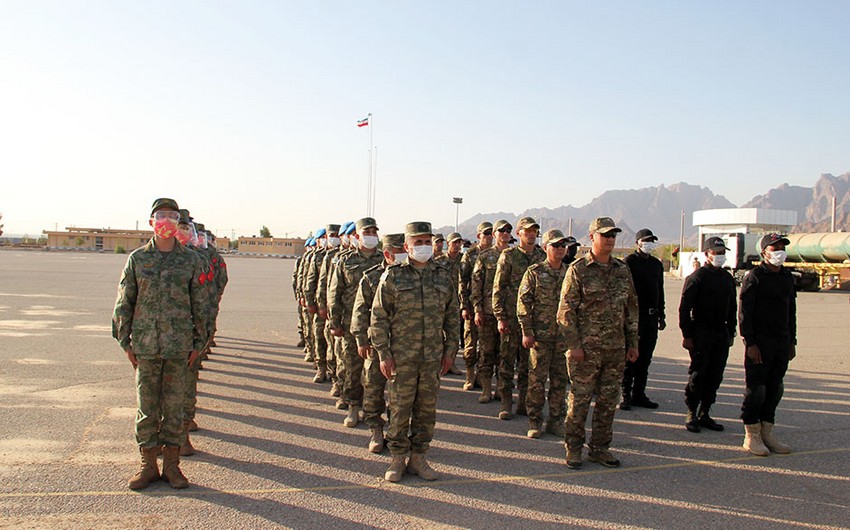Azerbaijani servicemen taking part in Sniper Frontier contest in Iran