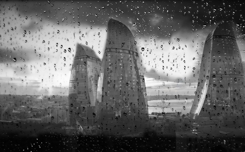Tomorrow weather will be rainy in Baku