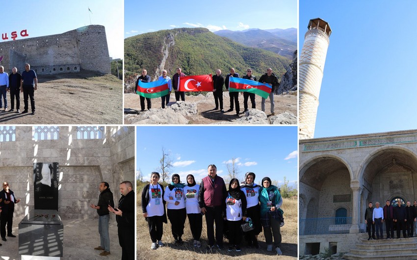 Meskhetian Turks visit Shusha