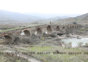 Ukrainian journalists visit Khudafarin bridge in Azerbaijan's Jabrayil