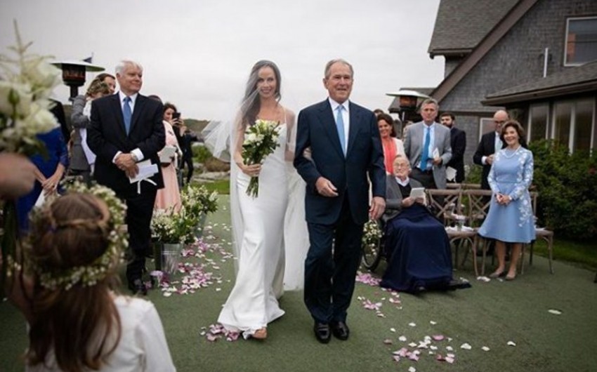 Джордж Буш  младший выдал дочь замуж