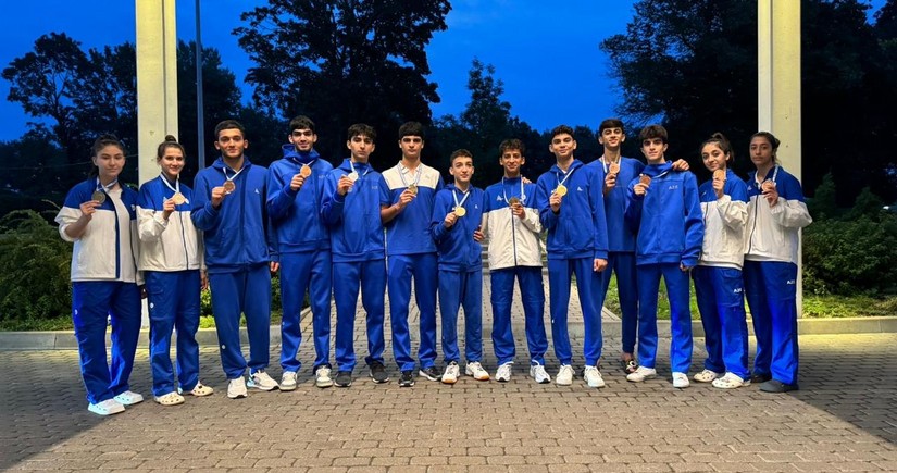 Azerbaijani taekwondo fighters bring home 13 medals from Latvia