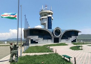 Xocalı aeroportunda Azərbaycan bayrağı qaldırılıb