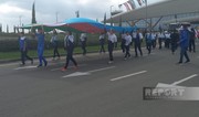 Teams participating in Mingachevir Regatta-2024 hold official parade in Azerbaijan’s Fuzuli