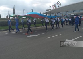 Teams participating in Mingachevir Regatta-2024 hold official parade in Azerbaijan’s Fuzuli