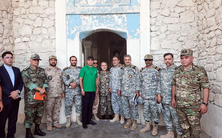 Iranian military delegation visits Azerbaijan's Aghdam district