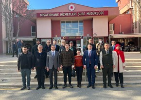 Сотрудники посольства Азербайджана посетили военнослужащих, находящихся на лечении в Турции