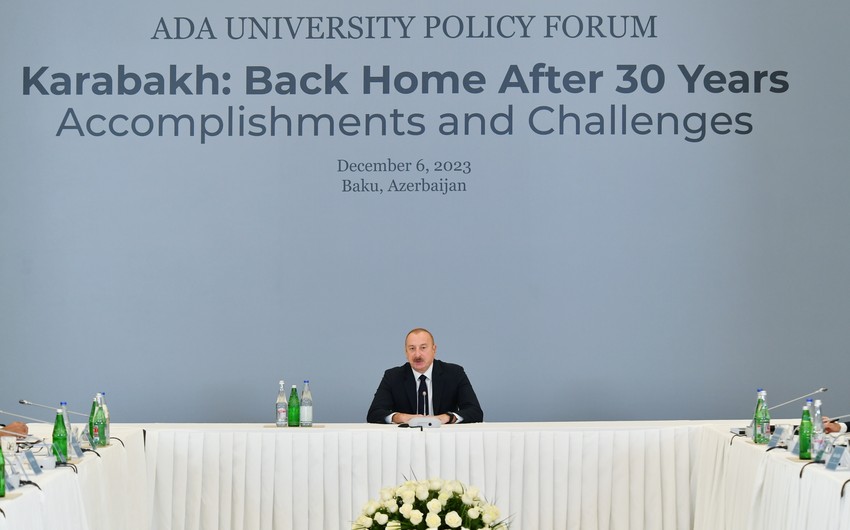 President Aliyev: Armenia deprives itself from opening of all communications with Azerbaijan