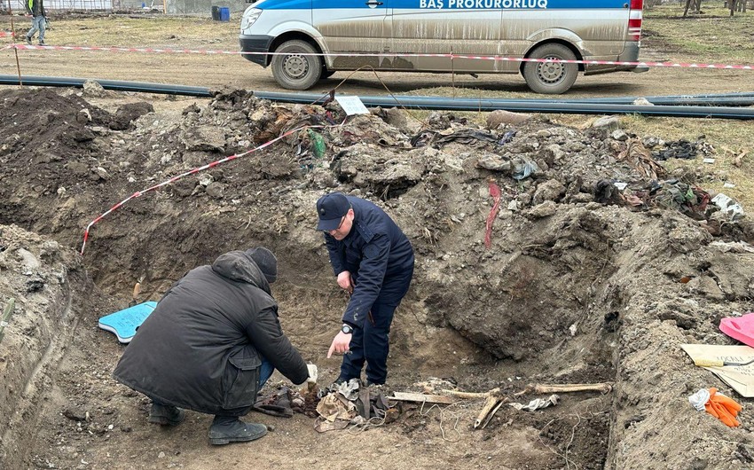 Достигло 18 число тех, чьи останки обнаружены в массовом захоронении в Ходжалы 
