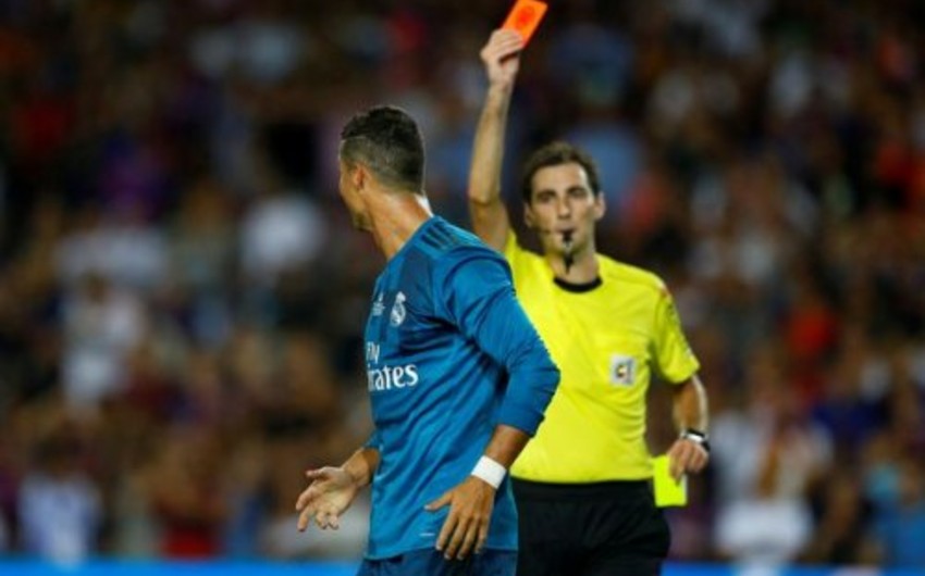 Федерация футбола Испании наказала Криштиану Роналду на 5 матчей - ВИДЕО
