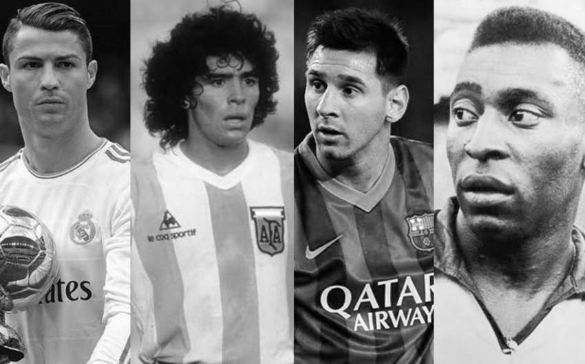 Pele, Maradona, Ronaldu, Messi və digər ulduzların qol sayı ilə bağlı infoqrafika hazırlanıb - VİDEO
