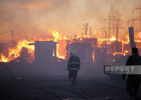 Пожар на рынке стройматериалов в Баку потушен