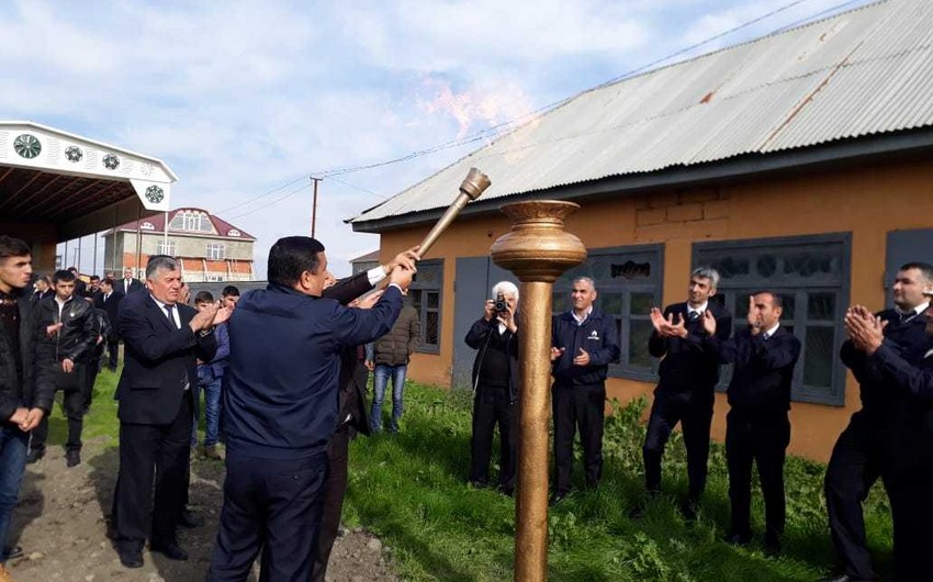 Masallının iki kəndinə ilk dəfə təbii qaz verilib