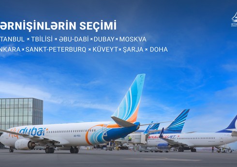 Международный аэропорт Гейдар Алиев назвал 10 самых востребованных направлений для путешественников