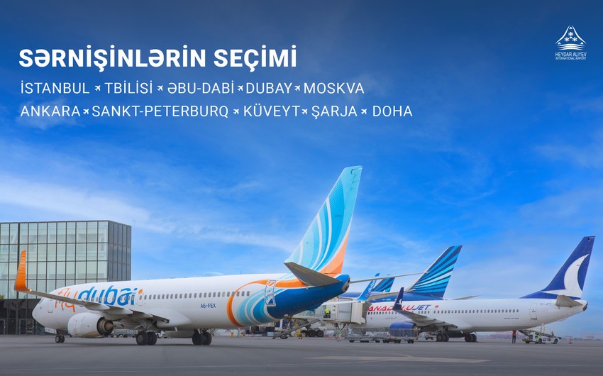 Heydar Aliyev International Airport presents list of 10 most popular international destinations