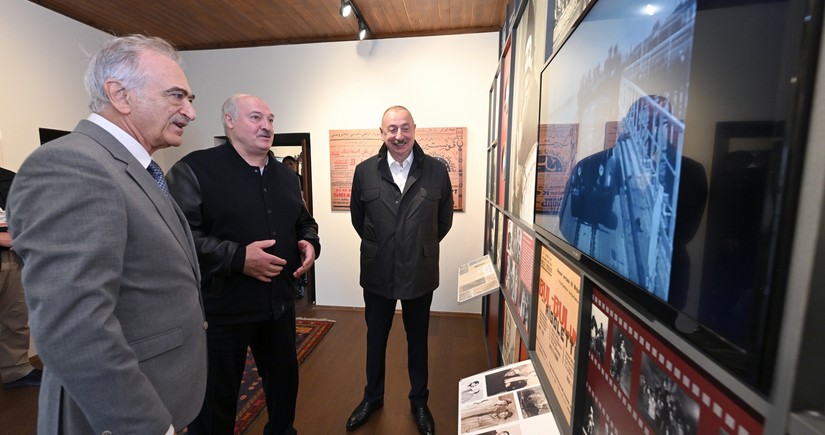 Ильхам Алиев и Александр Лукашенко посетили Дом-музей Бюльбюля в Шуше