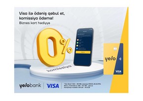 Yelo Mobil POS ilə Visa kartlarından ödənişlərinizi komissiyasız qəbul edin!