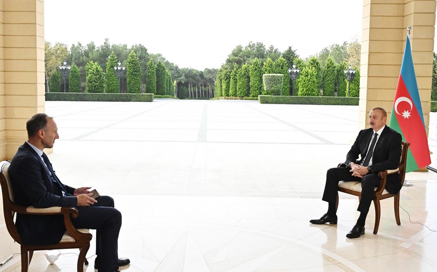 Интервью Президента Ильхама Алиева немецкому телеканалу ARD