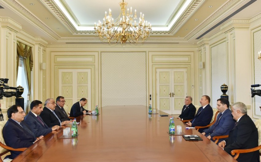 Президент Ильхам Алиев принял министра нефти Ирака