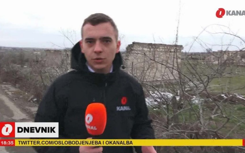 Bosniya və Herseqovinanın O Kanal televiziyası Ağdamdan reportaj hazırlayıb