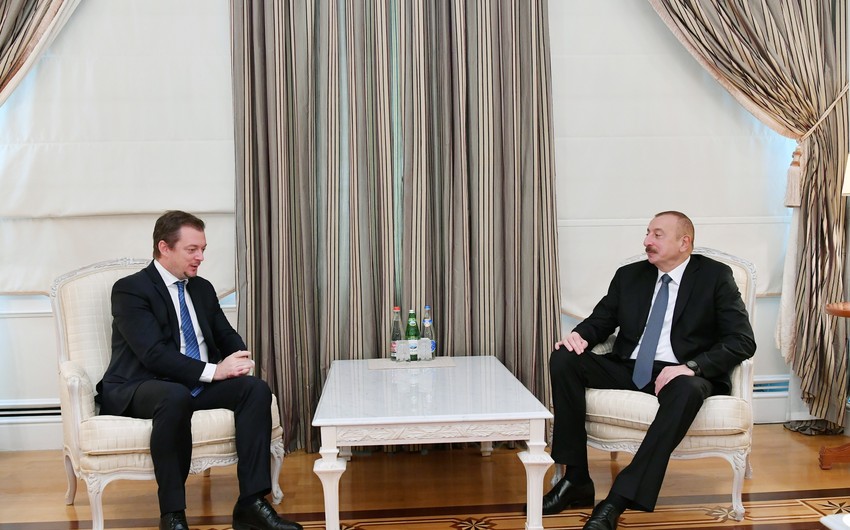 Президент Ильхам Алиев принял президента Международной паралимпийской федерации