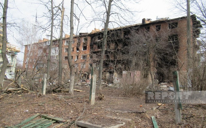 Ukrainian settlements destroyed by Iranian drones