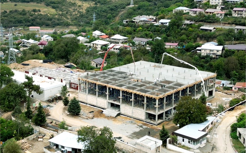 Azerenerji building new closed type substation in Khankandi