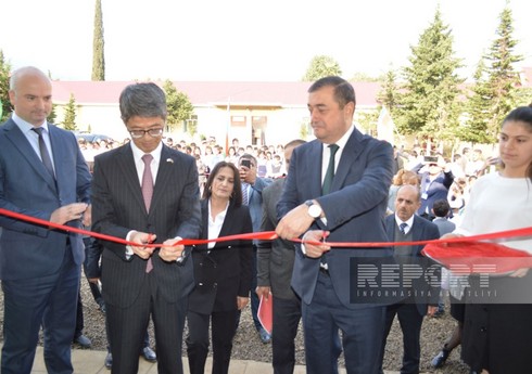 Посол Японии принял участие в открытии школы в Астаре