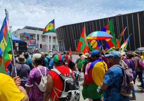 В Париже прошла акция в поддержку борцов за независимость Новой Каледонии