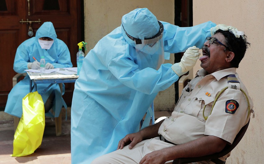 Hindistanda koronavirusa yoluxanların sayı 7,5 milyonu keçdi