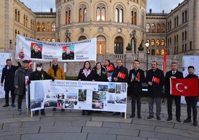 Norveç parlamenti qarşısında “Böyük qayıdış” aksiyası təşkil edilib