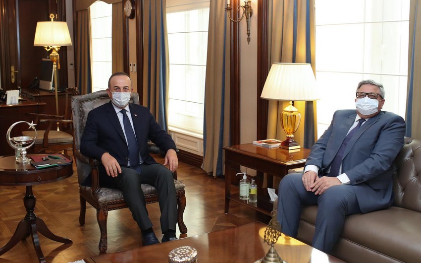 Turkish FM meets with Russian Ambassador