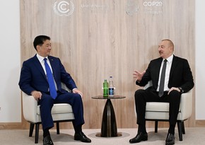 President Ilham Aliyev meets with President of Mongolia