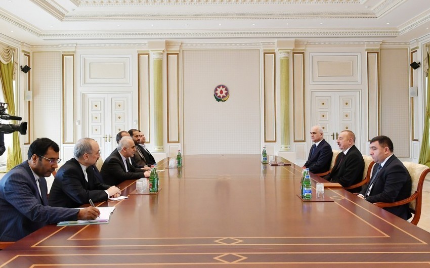 President Ilham Aliyev receives delegation led by Iranian minister of economic affairs and finance