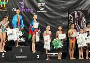 Azerbaijani team wins 26 medals in international rhythmic gymnastics competition