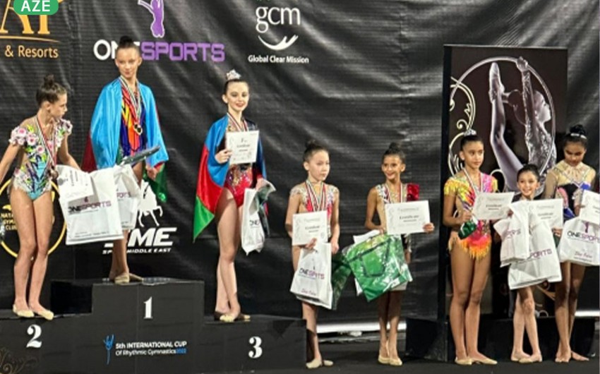 Azərbaycan komandası bədii gimnastika üzrə beynəlxalq yarışda 26 medal qazanıb