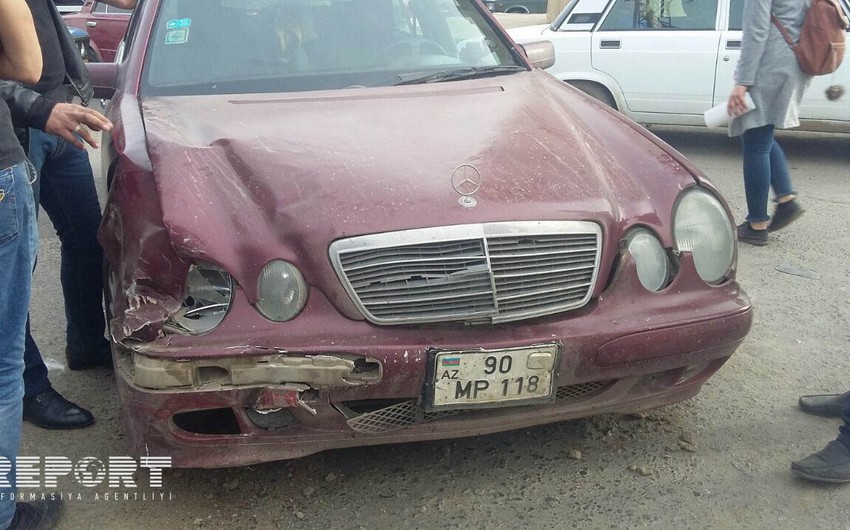 В Джалилабаде столкнулись три автомобиля - ФОТО