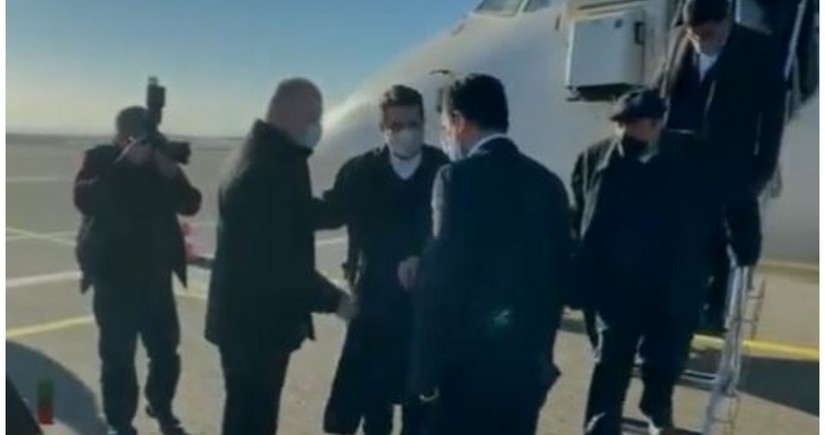 Иранский самолет впервые приземлился в Международном аэропорту Физули