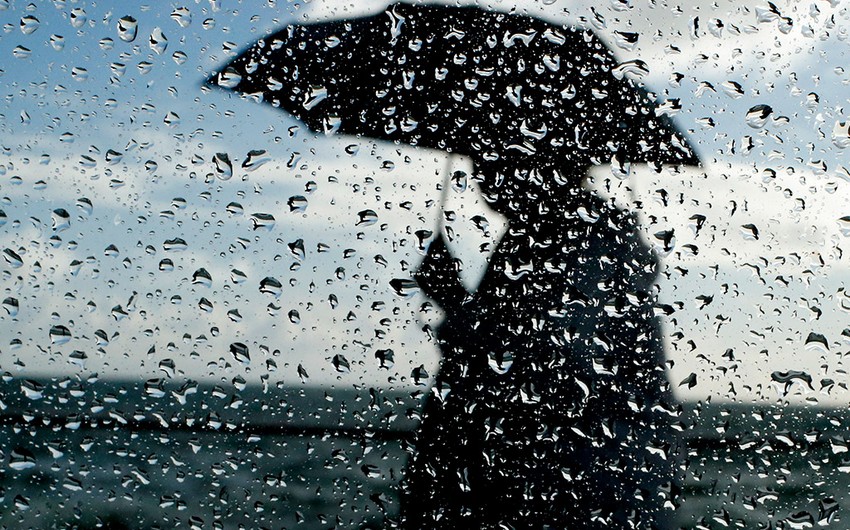 Rainy weather will continue in Baku tomorrow