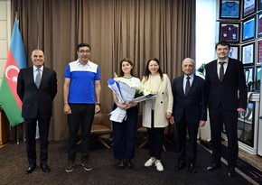 Фарид Гаибов принял чемпионку Европы по шахматам Ульвию Фаталиеву