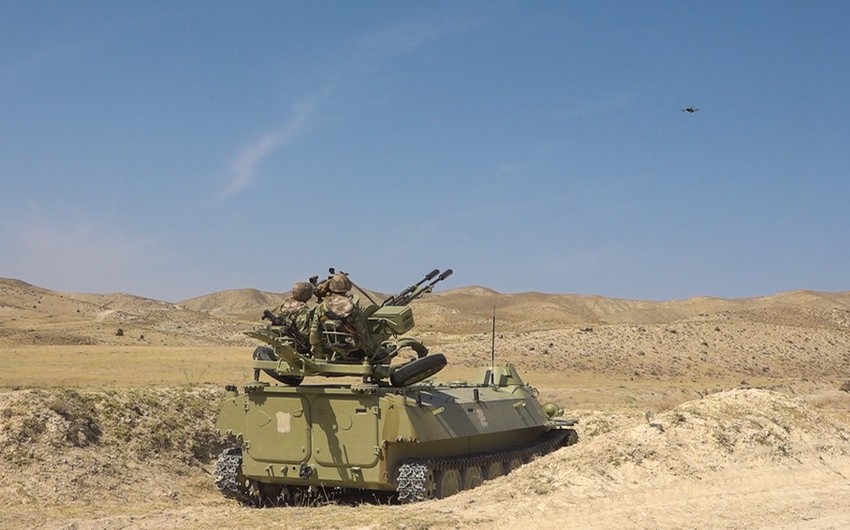 Tactical-special exercises in air defense units of Azerbaijani army