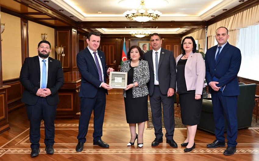 Milli Majlis Speaker Sahiba Gafarova receives members of Israel-Azerbaijan Friendship Group 