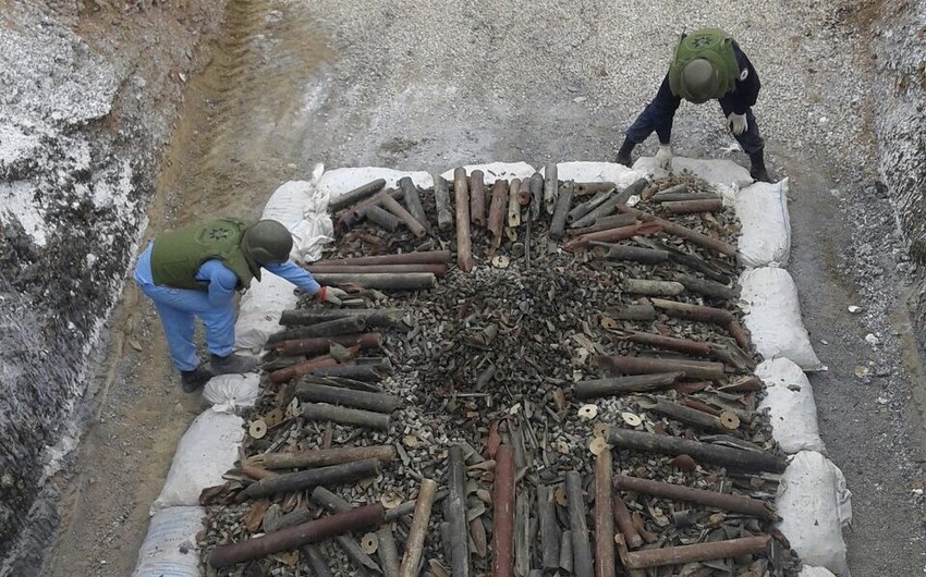 В Хызы ANAMA обнаружило 168 единиц невзорвавшихся боеприпасов