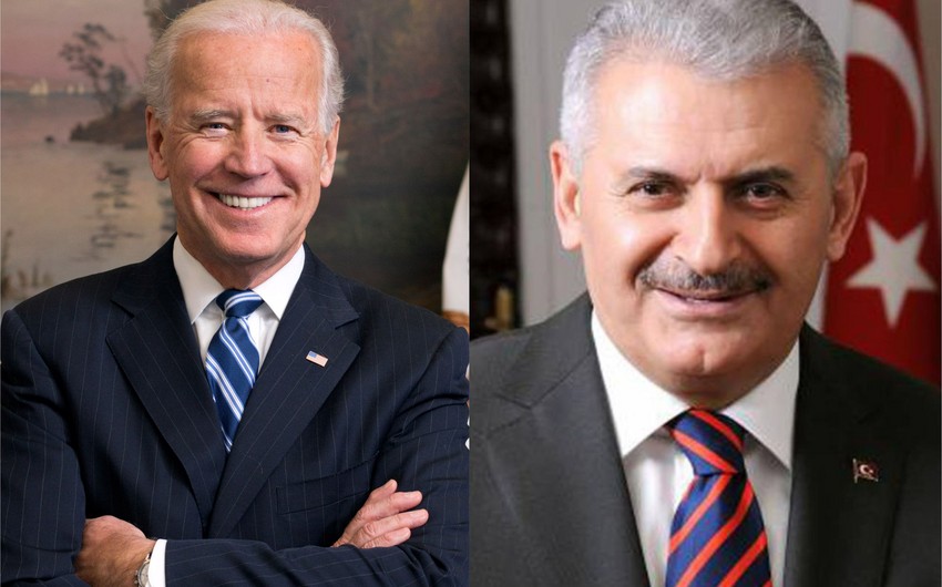 US Vice President Biden spoke over telephone with Turkish Premier