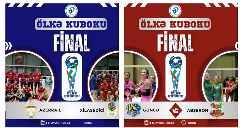 Voleybol üzrə Azərbaycan Kubokunda qaliblər müəyyənləşəcək