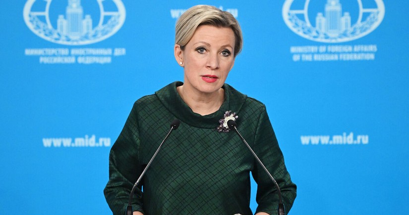 Zaxarova: Rusiya Qərb sülhməramlılarının Ukraynada yerləşdirilməsinin əleyhinədir