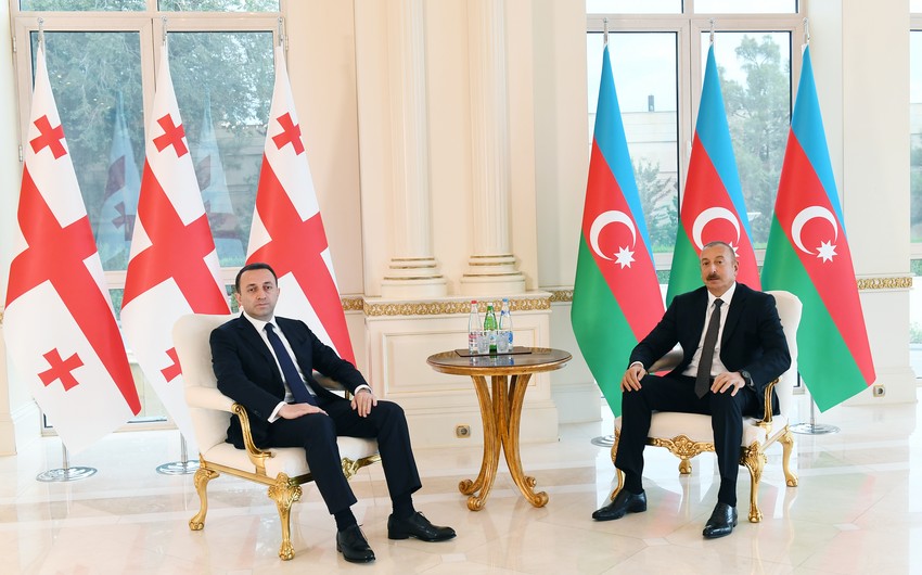 Prezident İlham Əliyev Gürcüstanın Baş naziri ilə görüşüb