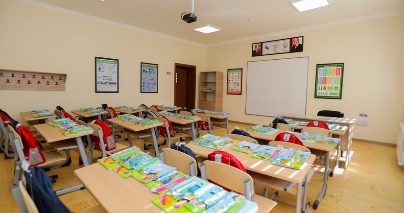 New school constructed by Heydar Aliyev Foundation in Azerbaijan's Aghstafa district